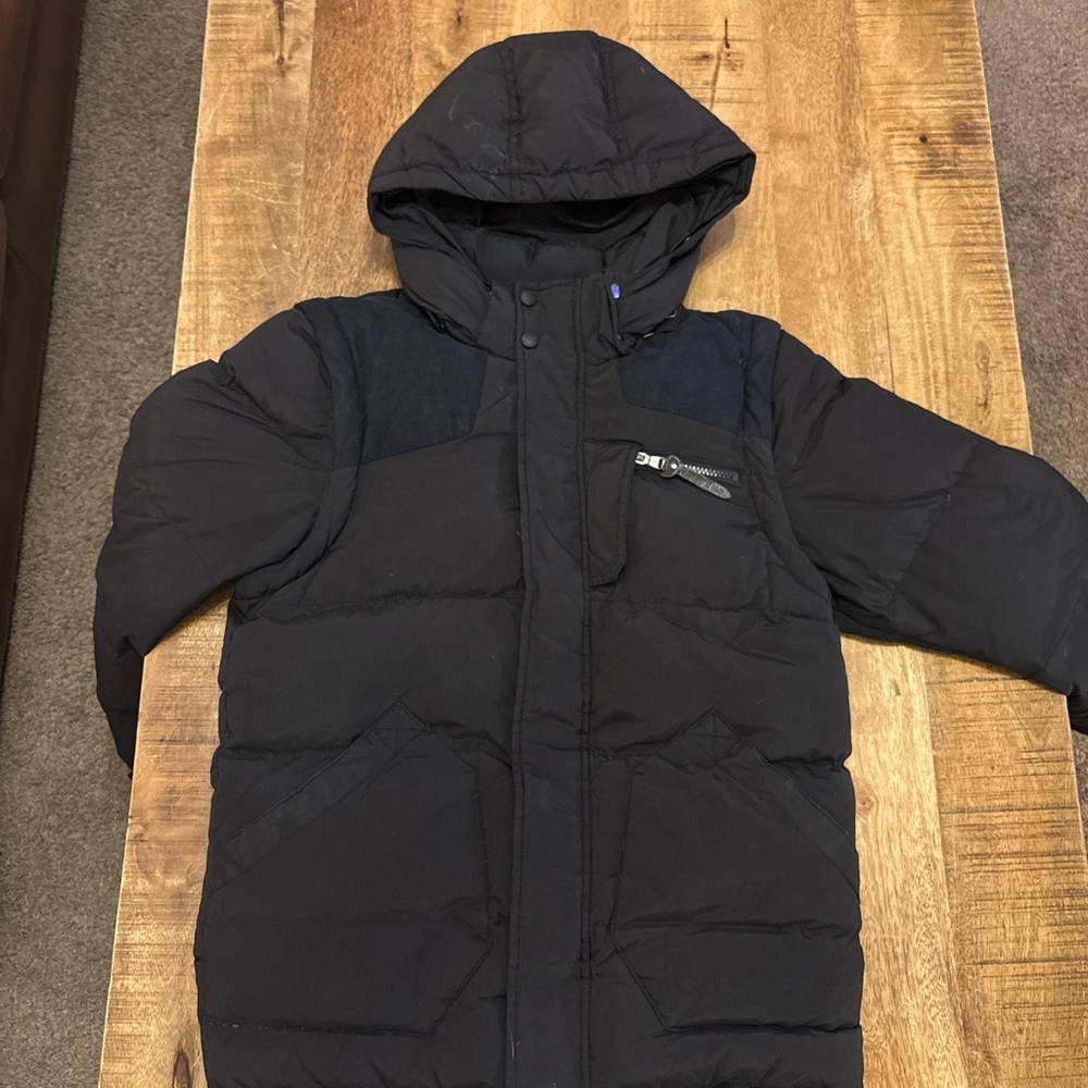 Black Hooded Puffer Jacket